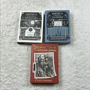 Book Bundle - 3 youth fiction novels, Horten and Solomon Snow HC Good